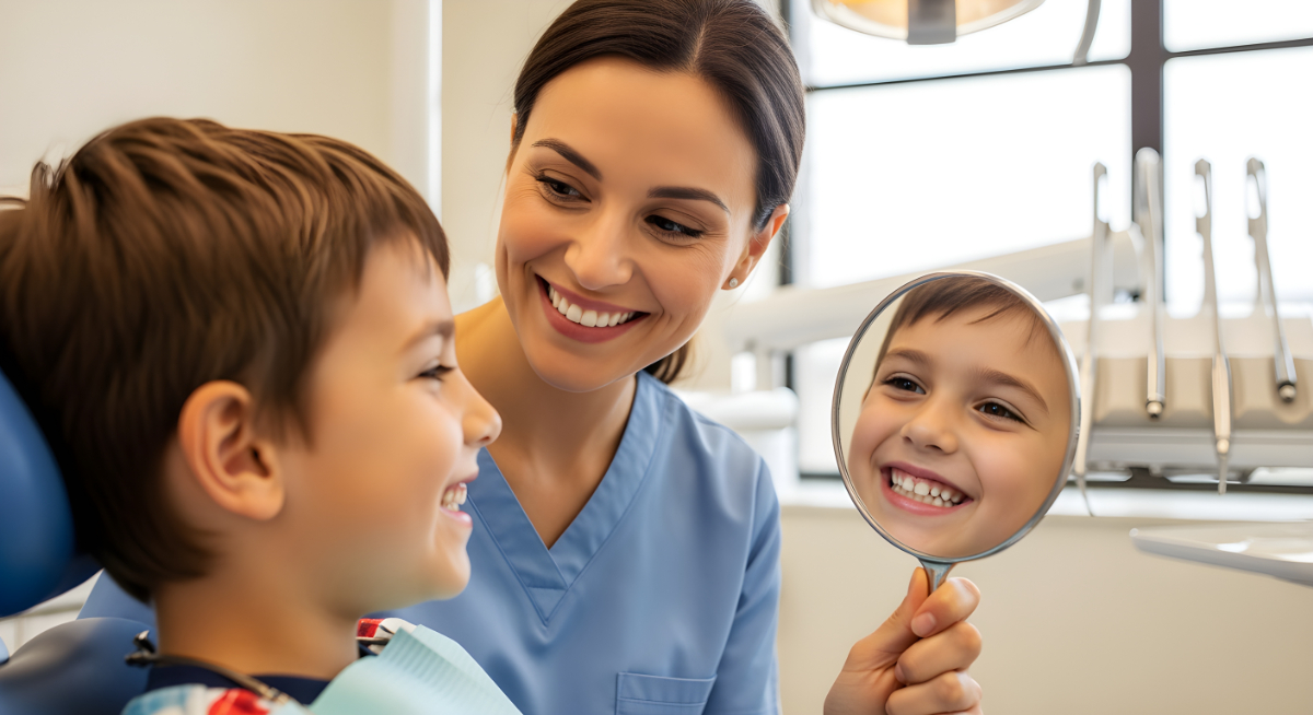 マイオブレースで歯並びが良くなった男の子