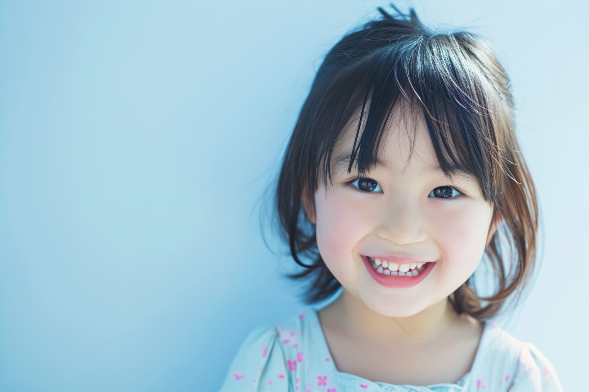 笑顔の可愛い女の子